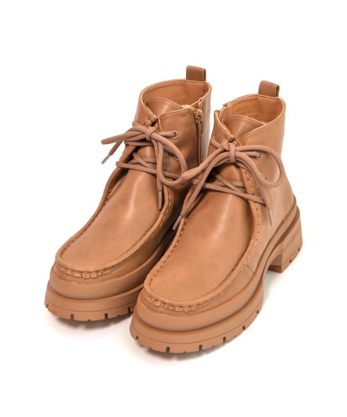 WEGO(ウィゴー)の「WEGO/モカブーツ(ブーツ・レディース・ブラック/キャメル・MEDIUM/LARGE)」の17枚目の写真