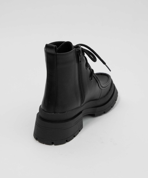 WEGO(ウィゴー)の「WEGO/モカブーツ(ブーツ・レディース・ブラック/キャメル・MEDIUM/LARGE)」の9枚目の写真