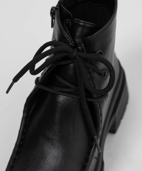 WEGO(ウィゴー)の「WEGO/モカブーツ(ブーツ・レディース・ブラック/キャメル・MEDIUM/LARGE)」の13枚目の写真