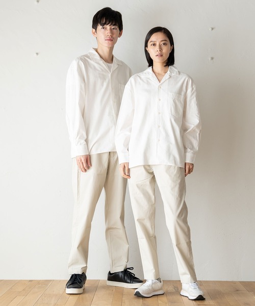 BRICK & SONS(ブリックアンドサンズ)の「VENTILE ストレートパンツ(スラックス・メンズ・ブラック/キナリ・S/M/L)」の3枚目の写真