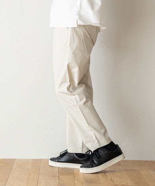 BRICK & SONS(ブリックアンドサンズ)の「VENTILE ストレートパンツ(スラックス・メンズ・ブラック/キナリ・S/M/L)」の6枚目の写真