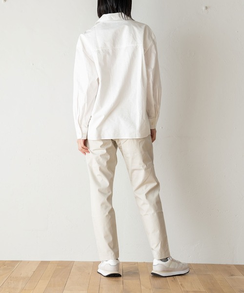 BRICK & SONS(ブリックアンドサンズ)の「VENTILE ストレートパンツ(スラックス・メンズ・ブラック/キナリ・S/M/L)」の11枚目の写真