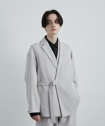 JUNRED | スムースストレッチベルテッドジレ(ベスト)