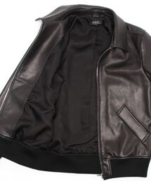 【Ren】（希少）A.P.C MOTO BLOUSON XS ブラウン Ren様専用】（希少）A.P.C MOTO BLOUSON XS ブラウン