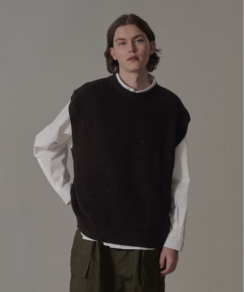 DOOPZ(ドープス)の「ネップニットベスト(ベスト・メンズ・ナチュラル/ブラウン・SMALL/MEDIUM/LARGE)」の13枚目の写真
