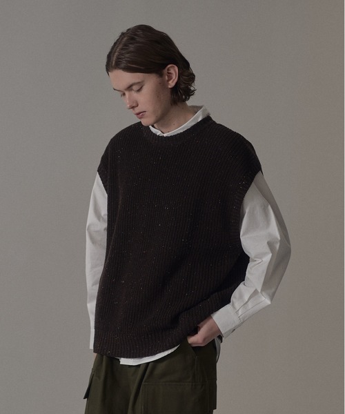 DOOPZ(ドープス)の「ネップニットベスト(ベスト・メンズ・ナチュラル/ブラウン・SMALL/MEDIUM/LARGE)」の16枚目の写真