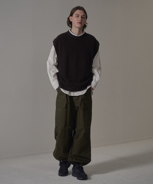 DOOPZ(ドープス)の「ネップニットベスト(ベスト・メンズ・ナチュラル/ブラウン・SMALL/MEDIUM/LARGE)」の21枚目の写真