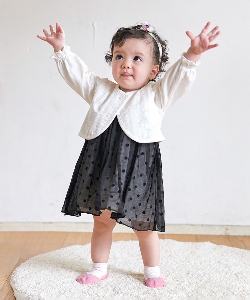 combimini（コンビミニ）の「レーシーボレロ（さくらんぼジャカード