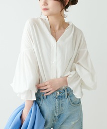 PUAL CE CIN | 【Du noir】袖フレアブラウス(シャツ/ブラウス)