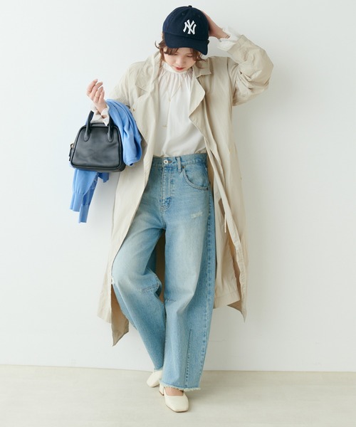 PUAL CE CIN(ピュアルセシン)の「【Du noir】袖フレアブラウス(シャツ/ブラウス・レディース・オフホワイト/ブルー系・FREE)」の22枚目の写真