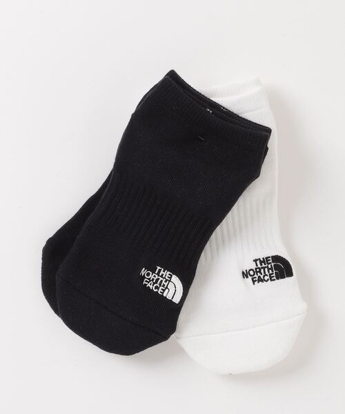 THE NORTH FACE(ザノースフェイス)の「THE NORTH FACE TNF LOGO 2P SHORT / ザ・ノース・フェイス TNF ロゴ 2P ショート(ソックス/靴下・メンズ・ブラック・S/M/L)」の2枚目の写真