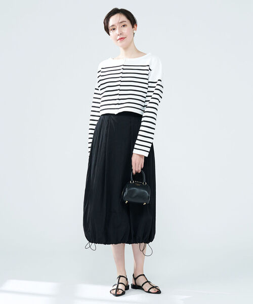 NOLLEY’S(ノーリーズ)の「◇【WEB限定】ボーダーショートカーディガン(カーディガン/ボレロ・レディース・ホワイト系その他4/ブルー系その他7・FREE)」の12枚目の写真
