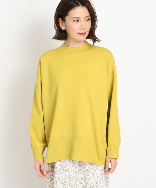 DRESKIP（ドレスキップ）の「◆後ろ姿も抜かりなく【セットアップ可】スポンディッシュニット（ニット/セーター・レディース・ブラック/ブルー/ナチュラル/レモンイエロー・02/03/04）」の9枚目の写真