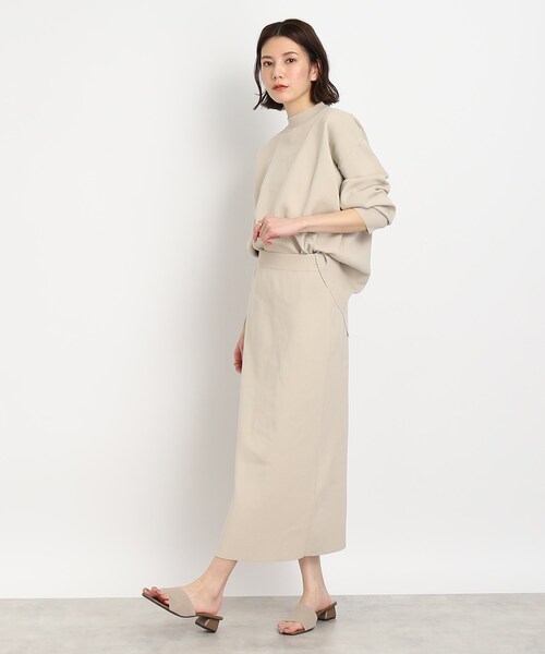 DRESKIP（ドレスキップ）の「◆後ろ姿も抜かりなく【セットアップ可】スポンディッシュニット（ニット/セーター・レディース・ブラック/ブルー/ナチュラル/レモンイエロー・02/03/04）」の11枚目の写真