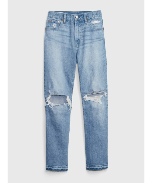 GAP(ギャップ)の「ウォッシュウェル ハイライズ チーキー ストレートデニム(デニムパンツ・レディース・ライトインディゴブルー・24/25/26/27/28/29/30/23)」の8枚目の写真