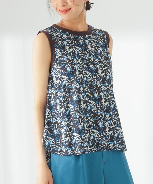 B:MING by BEAMS(ビーミングバイビームス)の「B:MING by BEAMS / 総柄 プリント ブラウス(シャツ/ブラウス・レディース・ブルー/オレンジ/ラベンダー/ライム・SMALL/MEDIUM)」の2枚目の写真