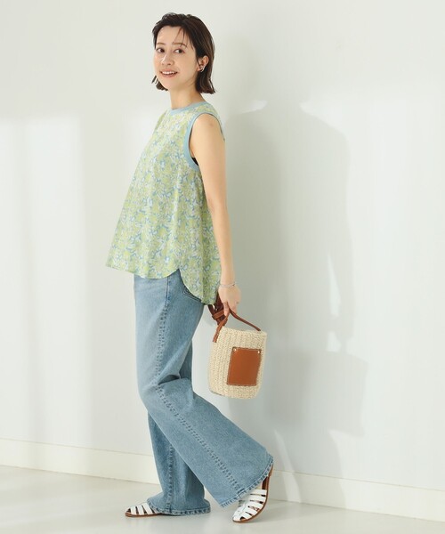 B:MING by BEAMS(ビーミングバイビームス)の「B:MING by BEAMS / 総柄 プリント ブラウス(シャツ/ブラウス・レディース・ブルー/オレンジ/ラベンダー/ライム・SMALL/MEDIUM)」の7枚目の写真