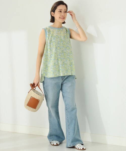 B:MING by BEAMS(ビーミングバイビームス)の「B:MING by BEAMS / 総柄 プリント ブラウス(シャツ/ブラウス・レディース・ブルー/オレンジ/ラベンダー/ライム・SMALL/MEDIUM)」の8枚目の写真