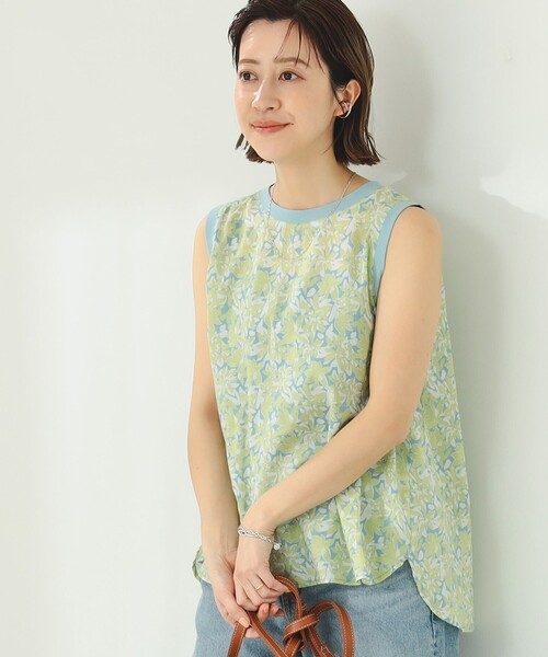 B:MING by BEAMS(ビーミングバイビームス)の「B:MING by BEAMS / 総柄 プリント ブラウス(シャツ/ブラウス・レディース・ブルー/オレンジ/ラベンダー/ライム・SMALL/MEDIUM)」の9枚目の写真