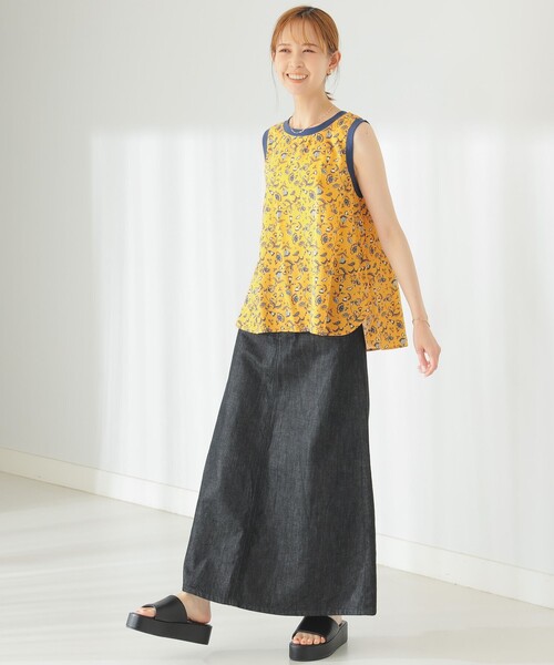 B:MING by BEAMS(ビーミングバイビームス)の「B:MING by BEAMS / 総柄 プリント ブラウス(シャツ/ブラウス・レディース・ブルー/オレンジ/ラベンダー/ライム・SMALL/MEDIUM)」の11枚目の写真