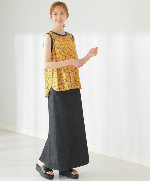 B:MING by BEAMS(ビーミングバイビームス)の「B:MING by BEAMS / 総柄 プリント ブラウス(シャツ/ブラウス・レディース・ブルー/オレンジ/ラベンダー/ライム・SMALL/MEDIUM)」の12枚目の写真