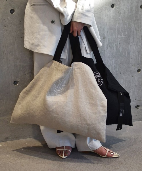 Chaos（カオス）の「Chaos(カオス)/Chaosオリジナルエコバック（エコバッグ/サブバッグ・レディース・ベージュ/ブラック/アイボリー・FREE）」の3枚目の写真