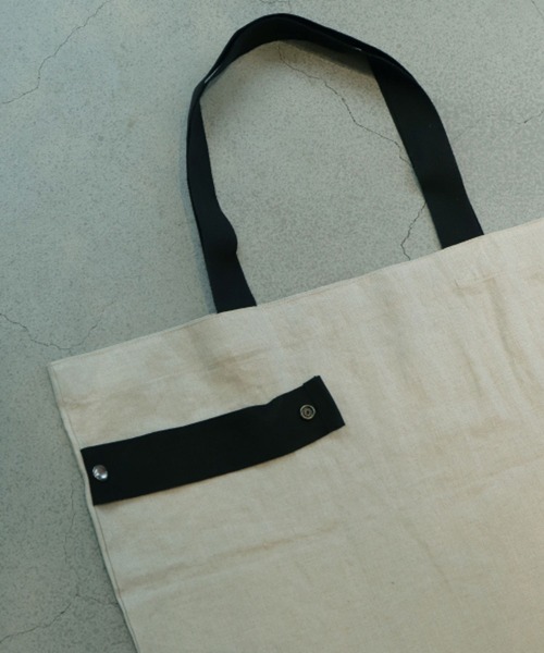 Chaos（カオス）の「Chaos(カオス)/Chaosオリジナルエコバック（エコバッグ/サブバッグ・レディース・ベージュ/ブラック/アイボリー・FREE）」の9枚目の写真