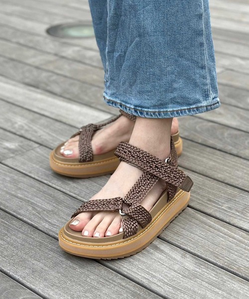 ASH(アッシュ)の「【UGO INTRECCIO】ベルトサンダル(サンダル・レディース・ブラック/ベージュ・35/37/36/38/39)」の8枚目の写真