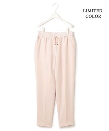 【接触冷感・UVケア・速乾・洗える】FluidBackSatin ドロストパンツ