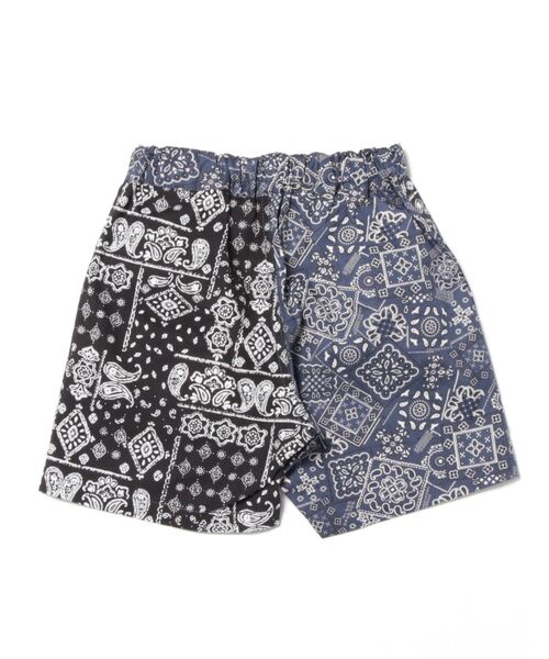 Noeil aime BeBe（ノイユエイムベベ）の「Noeil aime BeBe/バンダナ柄ハーフパンツ (90~130cm)（その他パンツ・キッズ・グリーン系その他/ブルー系その他・120/110/130/100/90）」の4枚目の写真