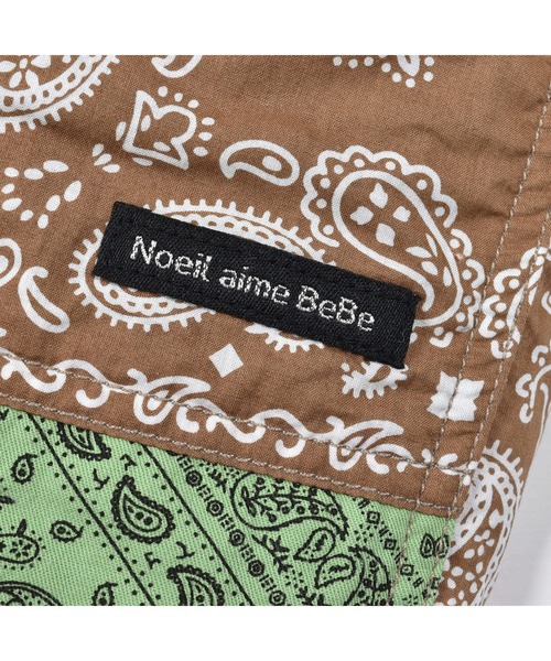 Noeil aime BeBe（ノイユエイムベベ）の「Noeil aime BeBe/バンダナ柄ハーフパンツ (90~130cm)（その他パンツ・キッズ・グリーン系その他/ブルー系その他・120/110/130/100/90）」の10枚目の写真