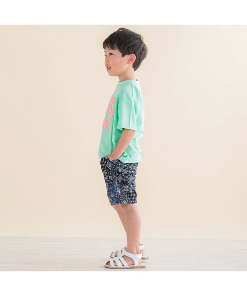 Noeil aime BeBe（ノイユエイムベベ）の「Noeil aime BeBe/バンダナ柄ハーフパンツ (90~130cm)（その他パンツ・キッズ・グリーン系その他/ブルー系その他・120/110/130/100/90）」の8枚目の写真