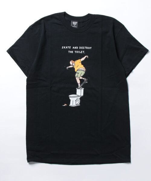 BROTHER MERLE(ブラザー マール)の「NOSEBLUNT S/S T-SHIRTS/BROTHER MERLE(ブラザーマール)半袖Tシャツ(Tシャツ/カットソー・メンズ・ホワイト/ダークグリーン/ブラック・MEDIUM/X-LARGE/LARGE)」の1枚目の写真