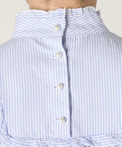 Charles Chaton（シャルルシャトン）の「dream pearl mini dress ドリームパール ミニドレス（ワンピース・レディース・レッド/サックスブルー・36/34）」の10枚目の写真