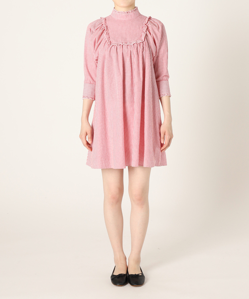 Charles Chaton（シャルルシャトン）の「dream pearl mini dress ドリームパール ミニドレス（ワンピース・レディース・レッド/サックスブルー・36/34）」の11枚目の写真