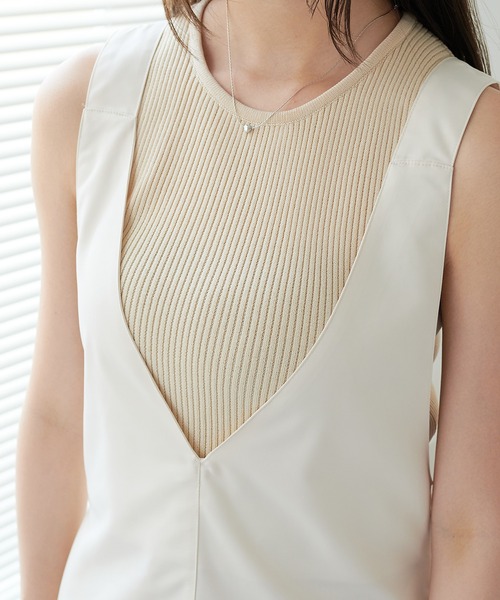 ECRIRE（エクリール）の「フレアジャンパースカート（ジャンパースカート・レディース・ブラック/オフホワイト・M/L）」の17枚目の写真