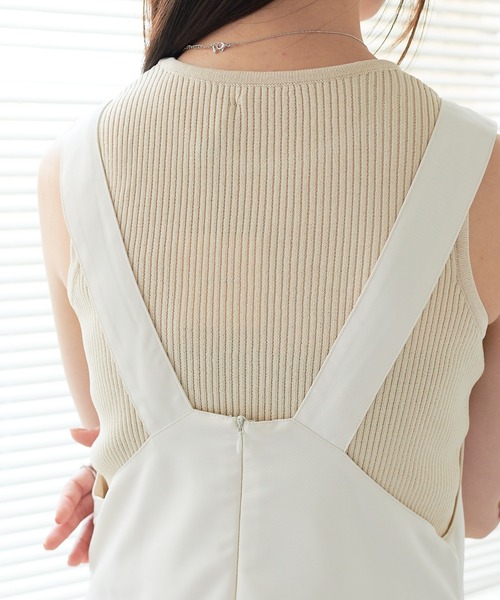 ECRIRE（エクリール）の「フレアジャンパースカート（ジャンパースカート・レディース・ブラック/オフホワイト・M/L）」の20枚目の写真