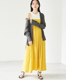 VIS | 【新色】【洗える】ふくれチェックキャミワンピース(ワンピース)