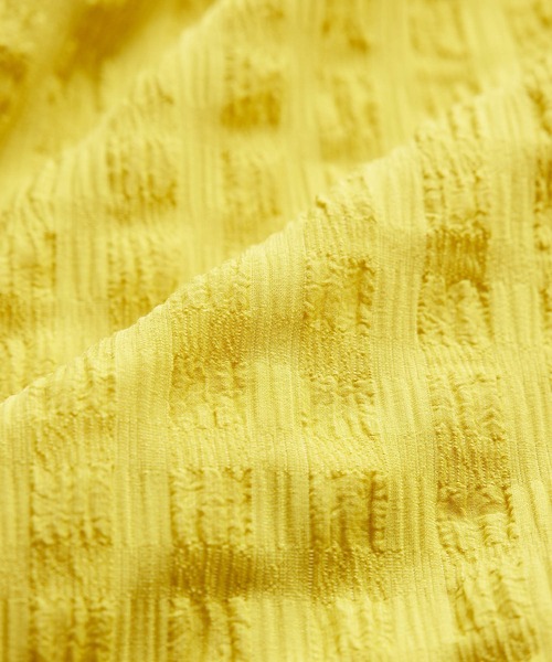 VIS（ビス）の「【新色】【洗える】ふくれチェックキャミワンピース（ワンピース・レディース・イエロー/ブラック/ベージュ/サックスブルー・FREE）」の19枚目の写真