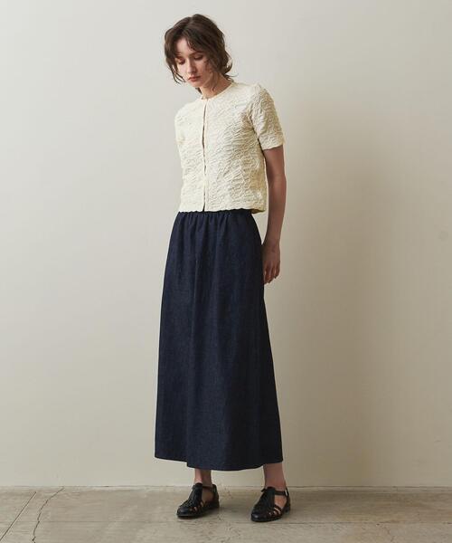 ＜Steven Alan＞パターンメッシュ カーディガン Steve Alan＞メッシュ ニット カーディガン