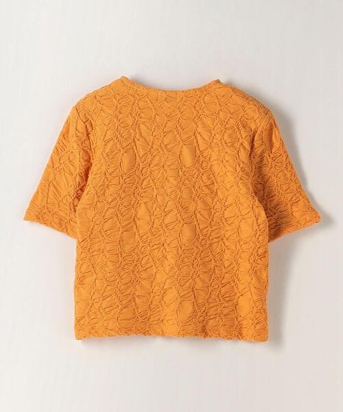 Steven Alan(スティーブンアラン)の「<Steven Alan>SHRINK JERSEY HALF SLEEVE CARDIGAN/カーディガン(カーディガン/ボレロ・レディース・オフホワイト/ブラック/オレンジ・FREE)」の11枚目の写真