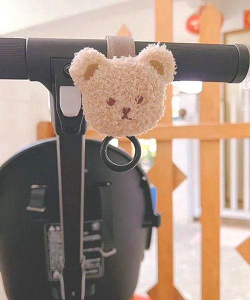 Port(ポート)の「【 hymy-ヒュミュ- 】 もこもこ くまちゃん ベビーカー フック ( 2個セット ) #_(ベビーカー/ベビーカー用品・キッズ・ブラウン/ベージュ・FREE)」の6枚目の写真