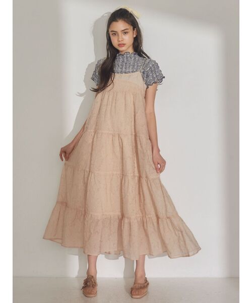 merry jenny（メリージェニー）の「ruffle checkカットソー（Tシャツ/カットソー・レディース・ベージュ/ネイビー/レッド・FREE）」の12枚目の写真