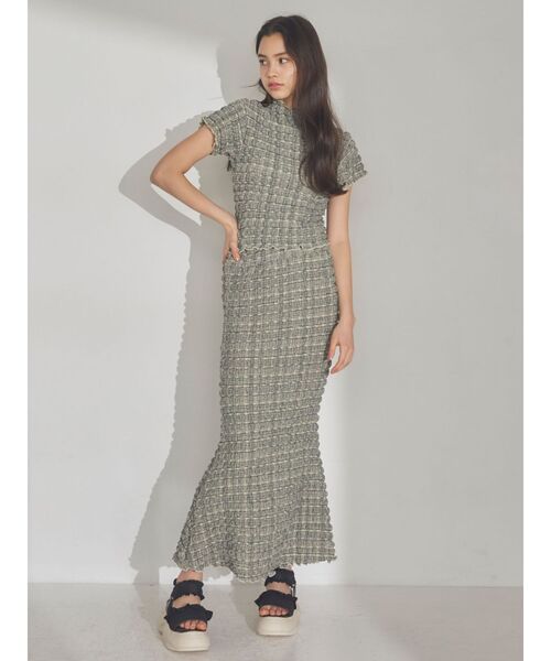 merry jenny（メリージェニー）の「ruffle checkカットソー（Tシャツ/カットソー・レディース・ベージュ/ネイビー/レッド・FREE）」の20枚目の写真