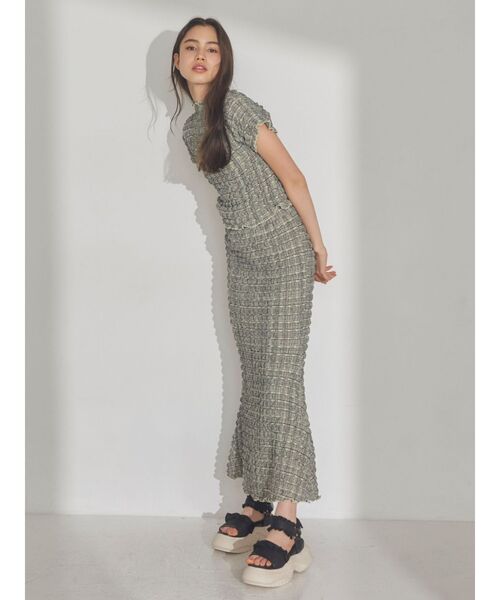 merry jenny（メリージェニー）の「ruffle checkカットソー（Tシャツ/カットソー・レディース・ベージュ/ネイビー/レッド・FREE）」の21枚目の写真