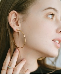 Ops. | ピアスフープ 金属アレルギー対応 シルバー925 フープピアス ピアス【ジオーベ gioove】(ピアス(両耳用))