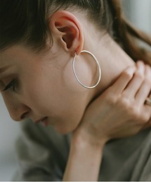 Ops.（オプス）の「ピアスフープ 金属アレルギー対応  シルバー925 フープピアス ピアス【ジオーベ gioove】（ピアス（両耳用））」
