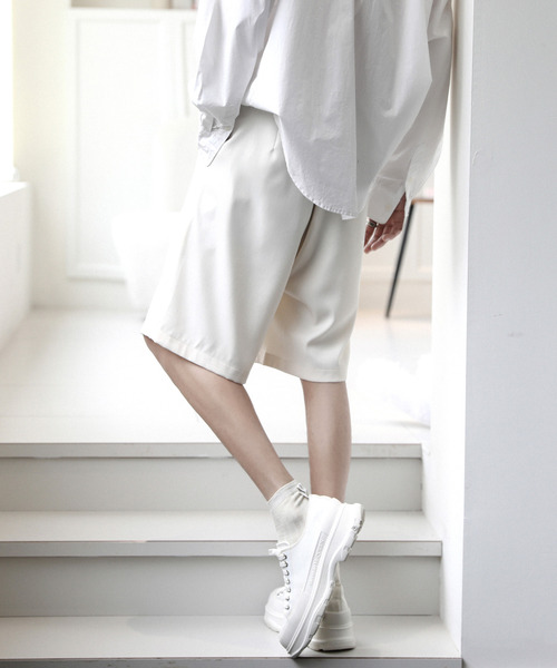 neos(ネオス)の「【neos -addictive design-】ワイドシルエット スラックス ハーフ タック パンツ(スラックス・メンズ・ブラック/チャコールグレー/ベージュ・MEDIUM/LARGE/X-LARGE)」の18枚目の写真