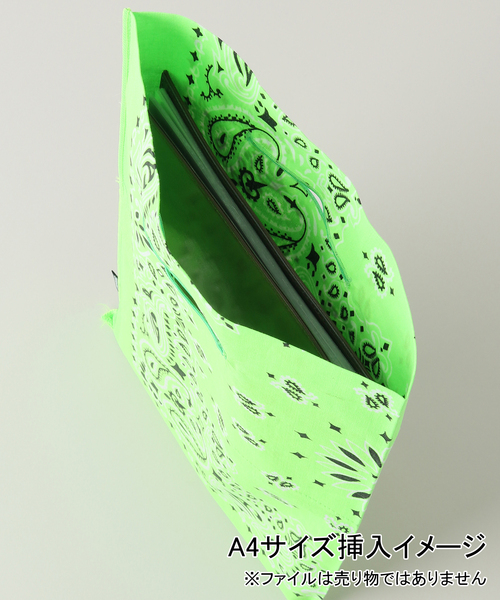 JOINT WORKS（ジョイントワークス）の「【BANSAC / バンサック】NEON PAISLEY（エコバッグ/サブバッグ・レディース・ピンク/オレンジ/イエロー/グリーン・FREE）」の8枚目の写真