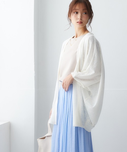 nissen(ニッセン)の「UVカット綿100%フライス素材ボートネック5分袖Tシャツ(Tシャツ/カットソー・レディース・グレイッシュベージュ/ローズ/ブラック/ブルー/グリーン/オフホワイト/カーキ・LL/M/S/L)」の11枚目の写真